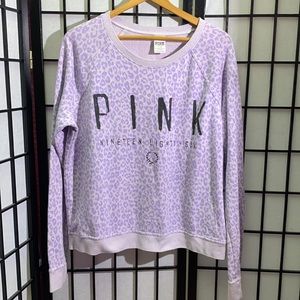 Pink Victoria’s Secret Sweatshirt/Sleep Shirt Sz L